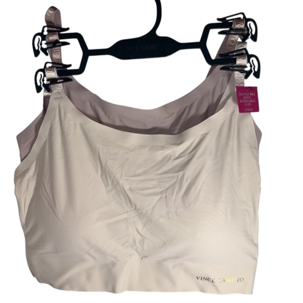 Vince Camuto Lounge Bras Two Pack Adjustable Straps Modesty Cups Women’s Medium